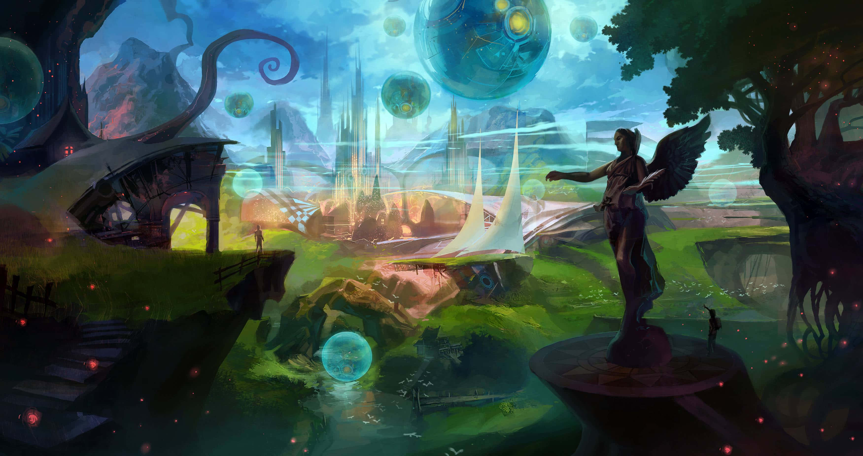 Mystical Worlds Collide Wallpaper