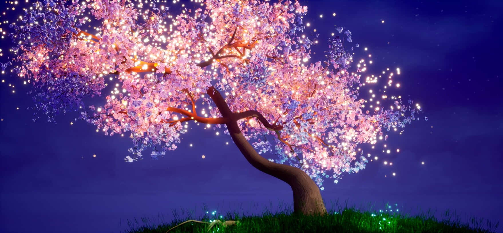 Mystical Cherry Blossom Tree Wallpaper