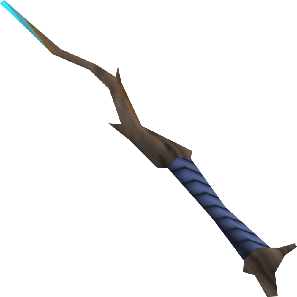 Mystical_ Blue_ Wrapped_ Wand PNG