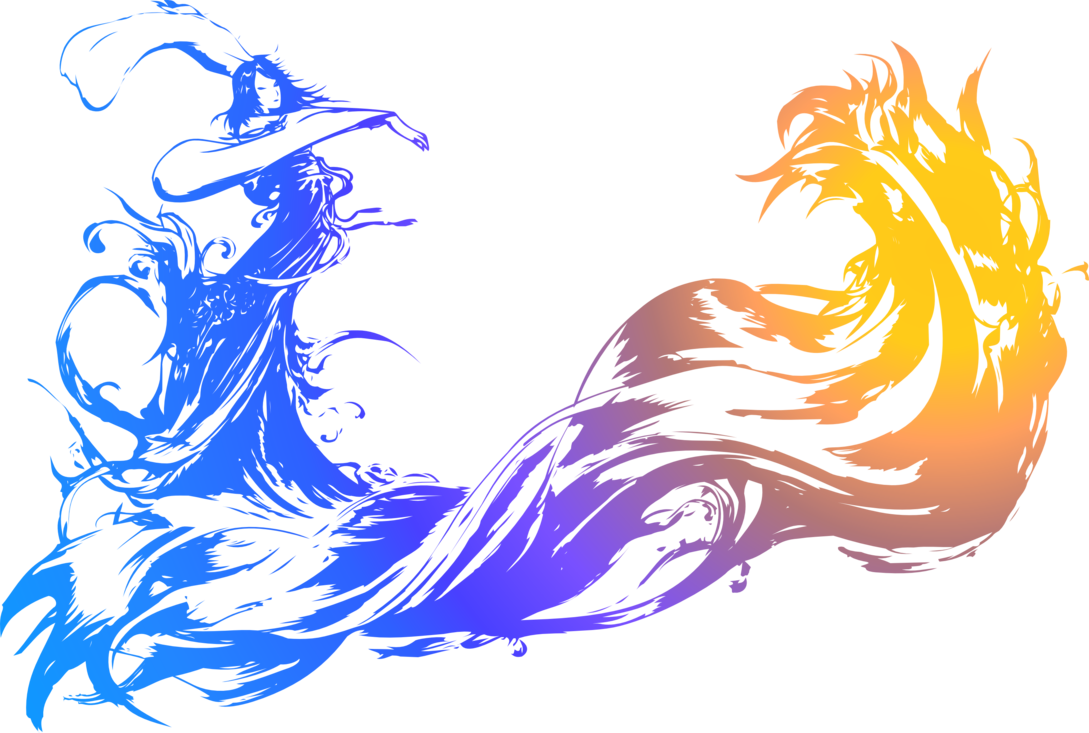 Mystical_ Firebird_and_ Wizard_ Silhouette PNG