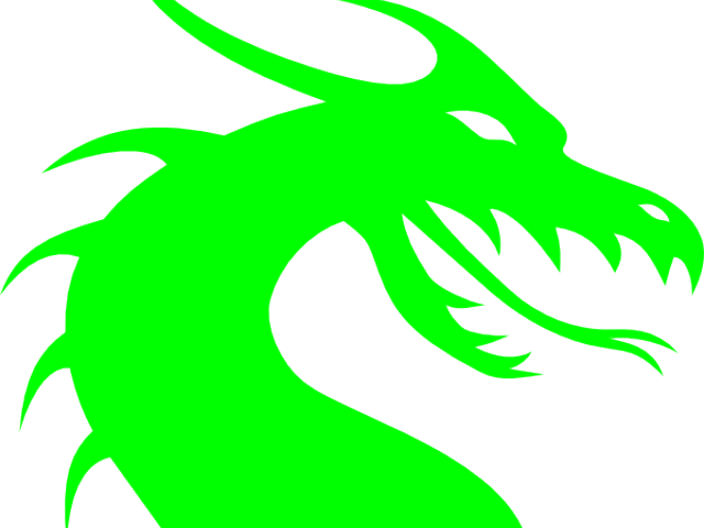 Mystical_ Green_ Dragon_ Silhouette.png PNG