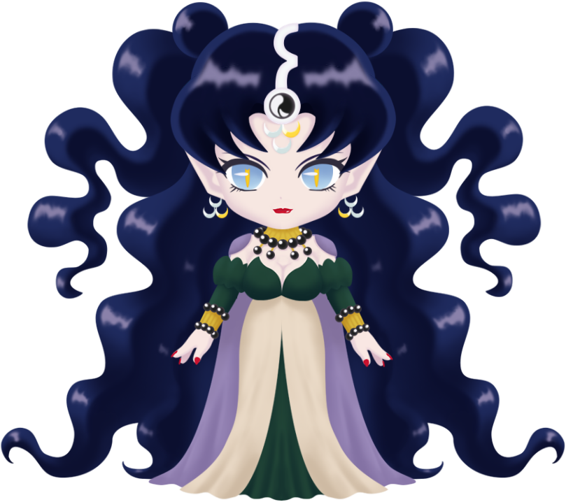 Mystical_ Sea_ Queen_ Animated_ Character PNG