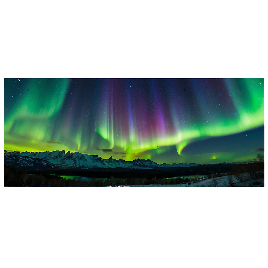 Mystifying Aurora Over Landscapes Png 06202024 PNG