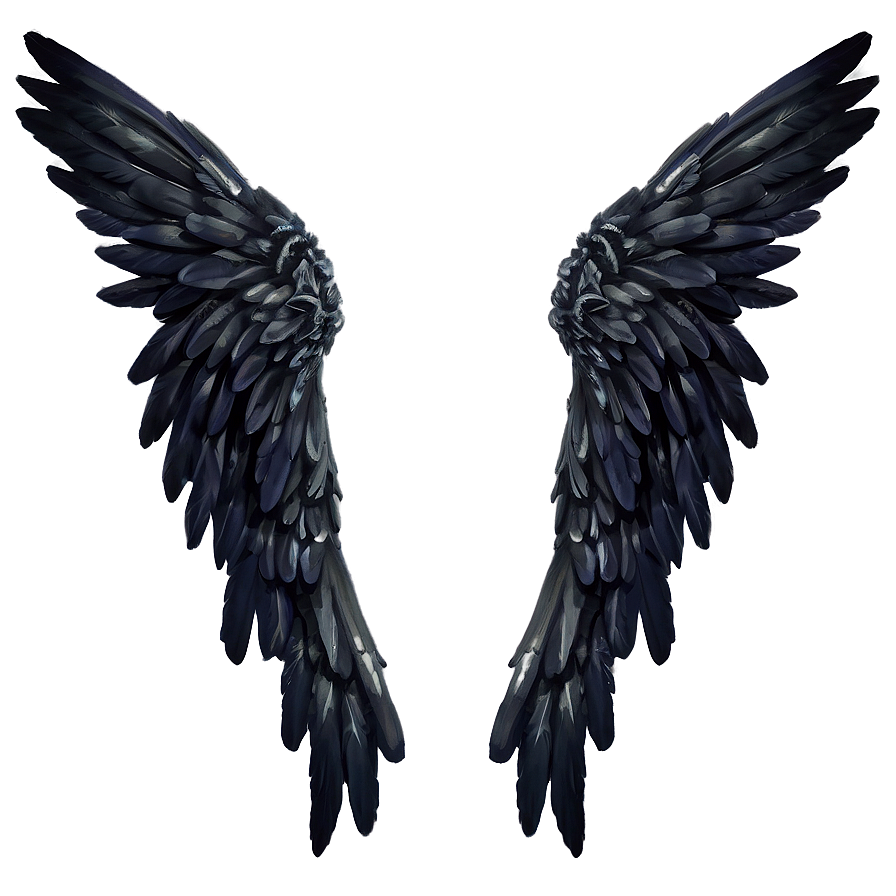 Mythical Black Angel Wings Png Fki PNG