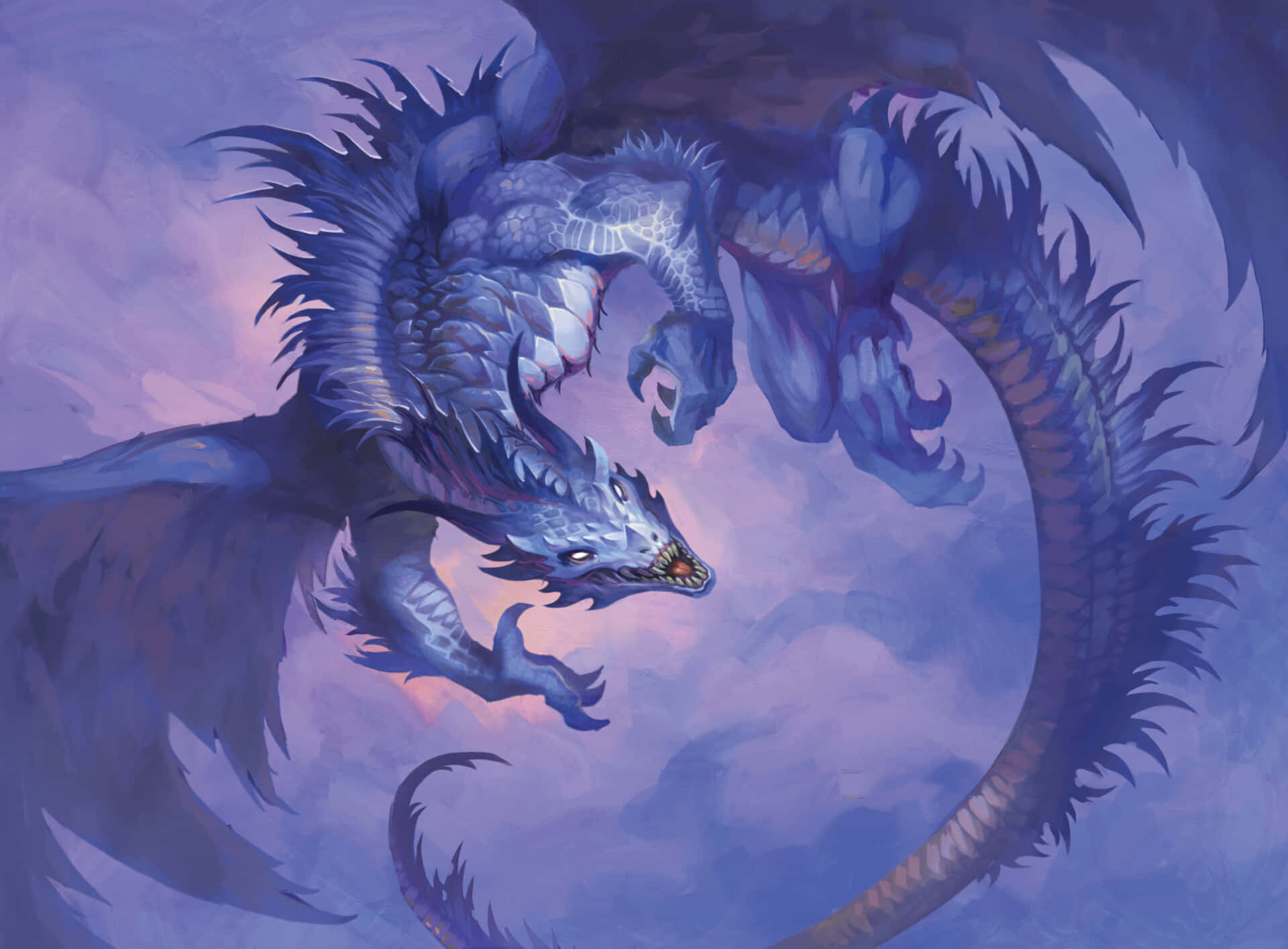 A fierce Mythical Dragon, set to protect its kingdom Wallpaper