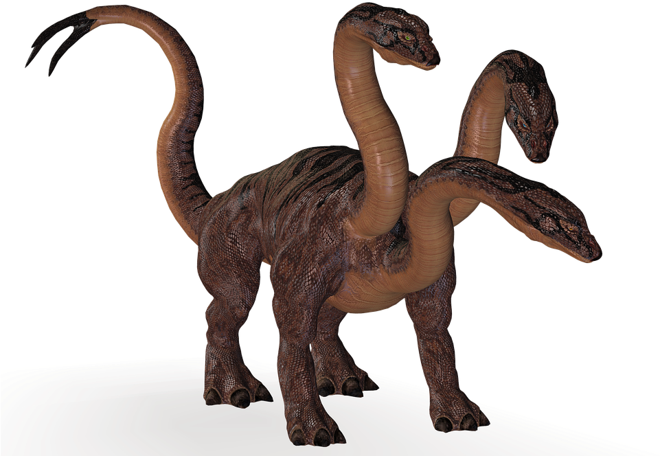 Mythical Hydra Creature PNG
