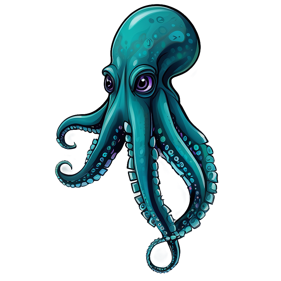 Mythical Kraken Squid Png 05242024 PNG
