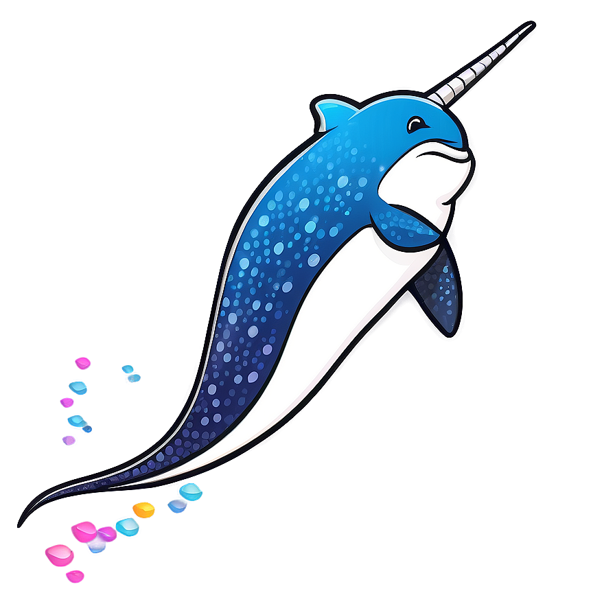 Mythical Narwhal Design Png Rke PNG