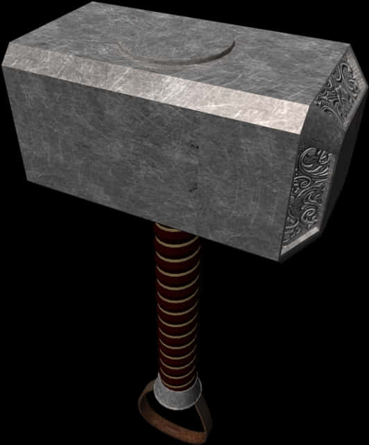 Mythical Themed Hammer3 D Model PNG