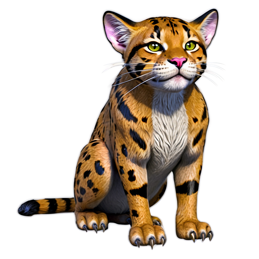 Mythical Wildcat Creature Png Vri PNG