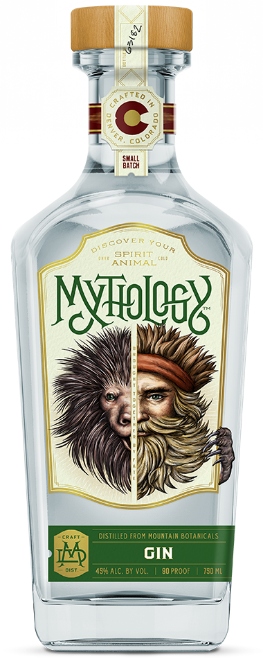 Mythology Gin Bottle Artwork PNG