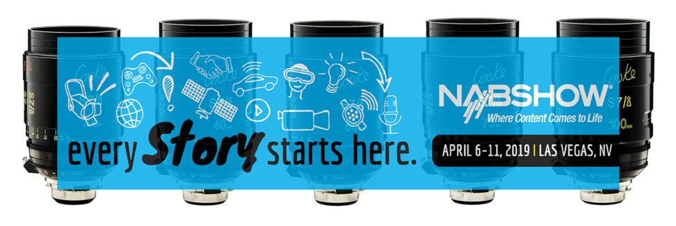 N A B Show Every Story Starts Here Camera Lenses Banner PNG