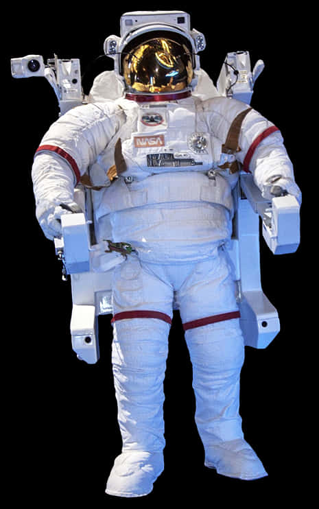 N A S A Astronaut Spacesuit Portrait PNG