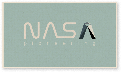 N A S A Pioneering Logo Design PNG