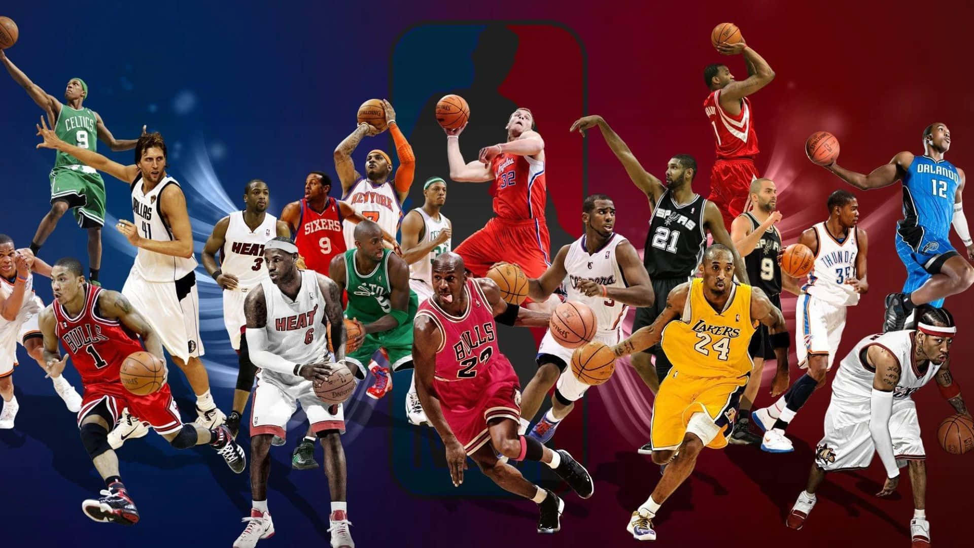 N B A All Star Game Legends Collage Wallpaper
