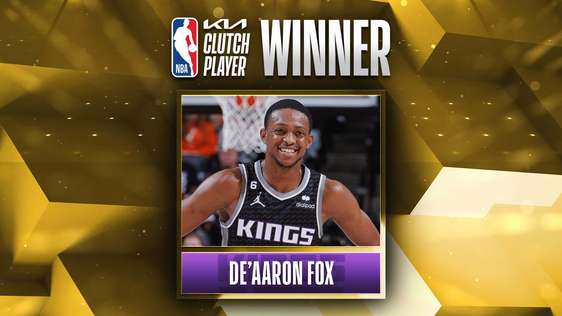 N B A Clutch Player Award Winnaar De'aaron Fox Achtergrond