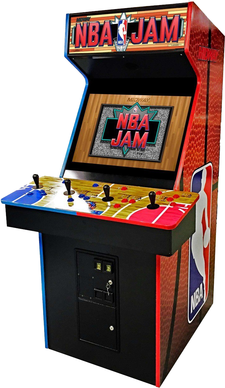 N B A Jam Arcade Cabinet PNG