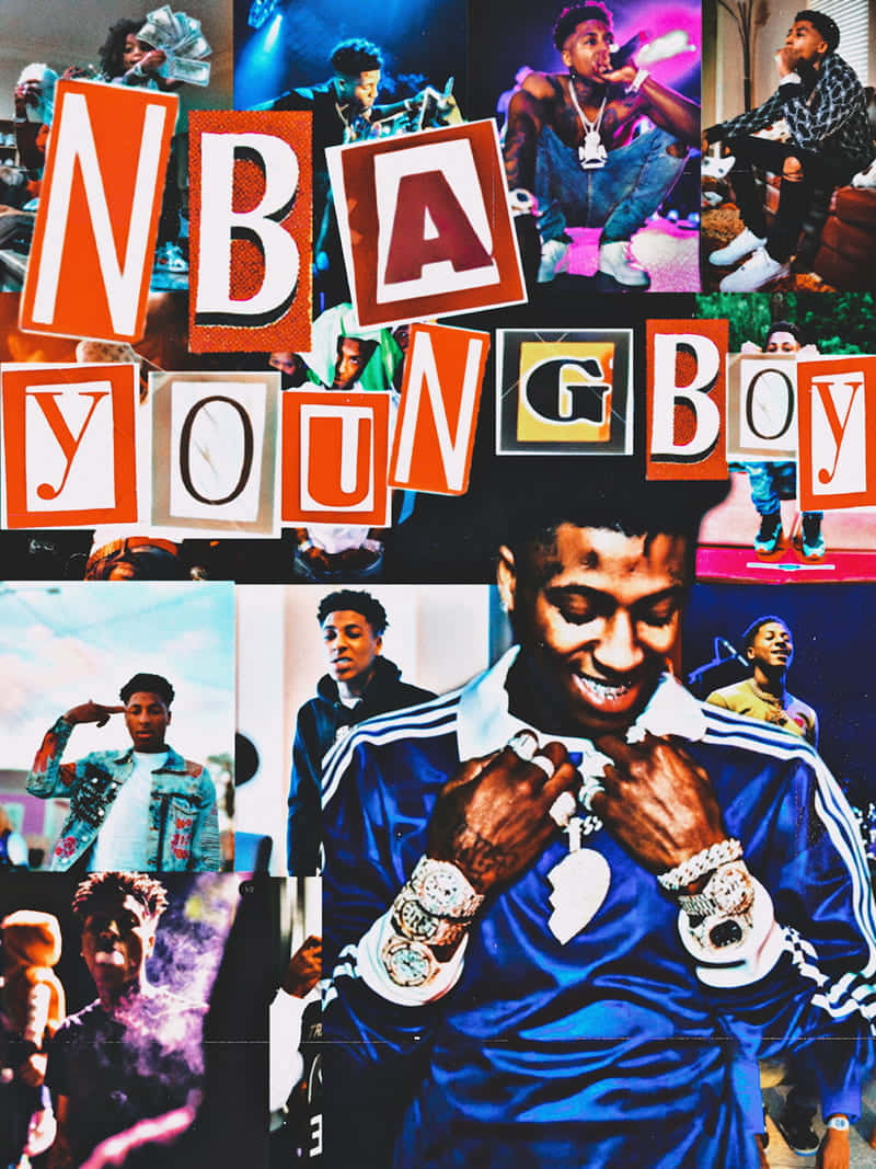 N B A Young Boy Collage Aesthetic Wallpaper