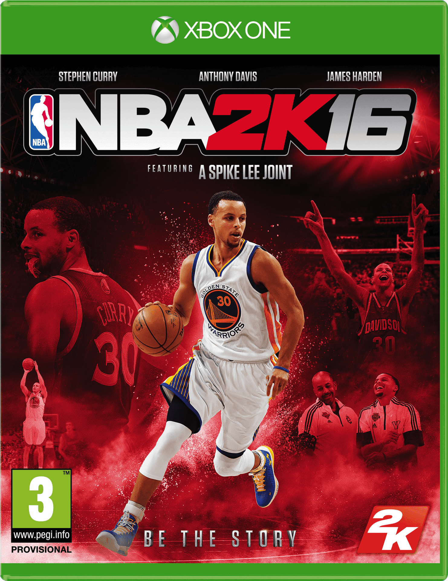 N B A2 K16 Steph Curry Xbox One Cover PNG