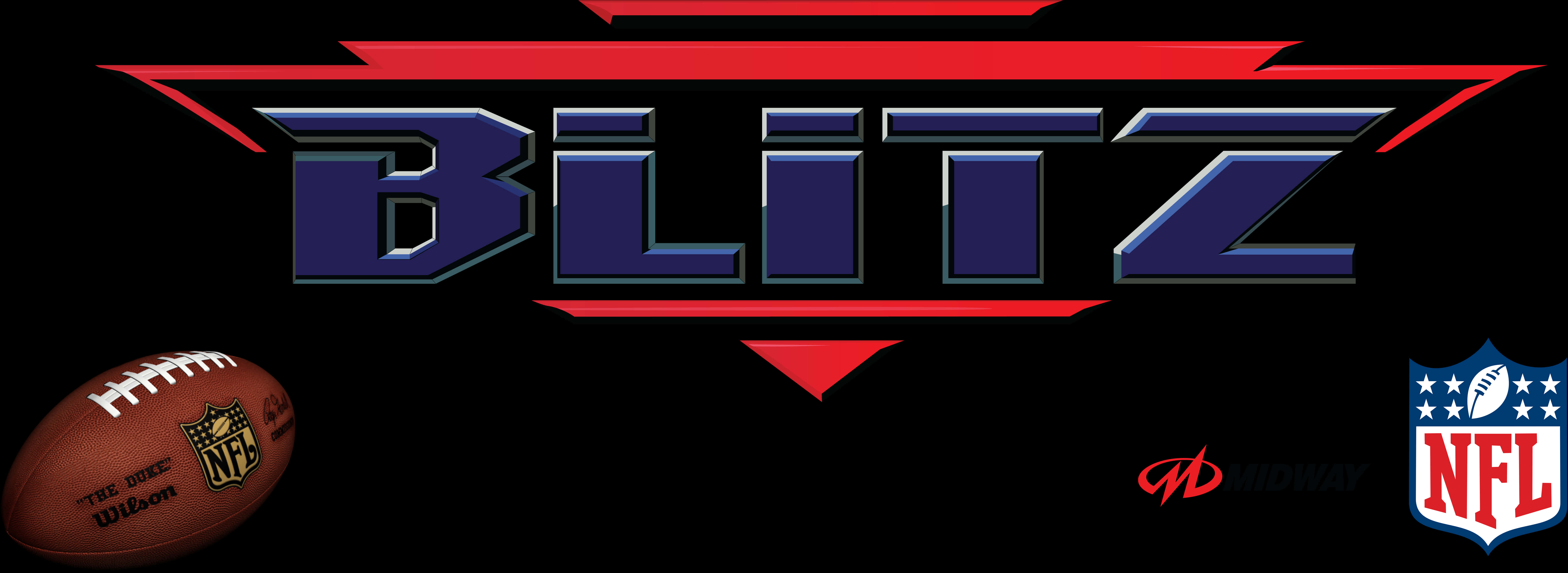N F L Blitz Logowith Footballand N F L Shield PNG