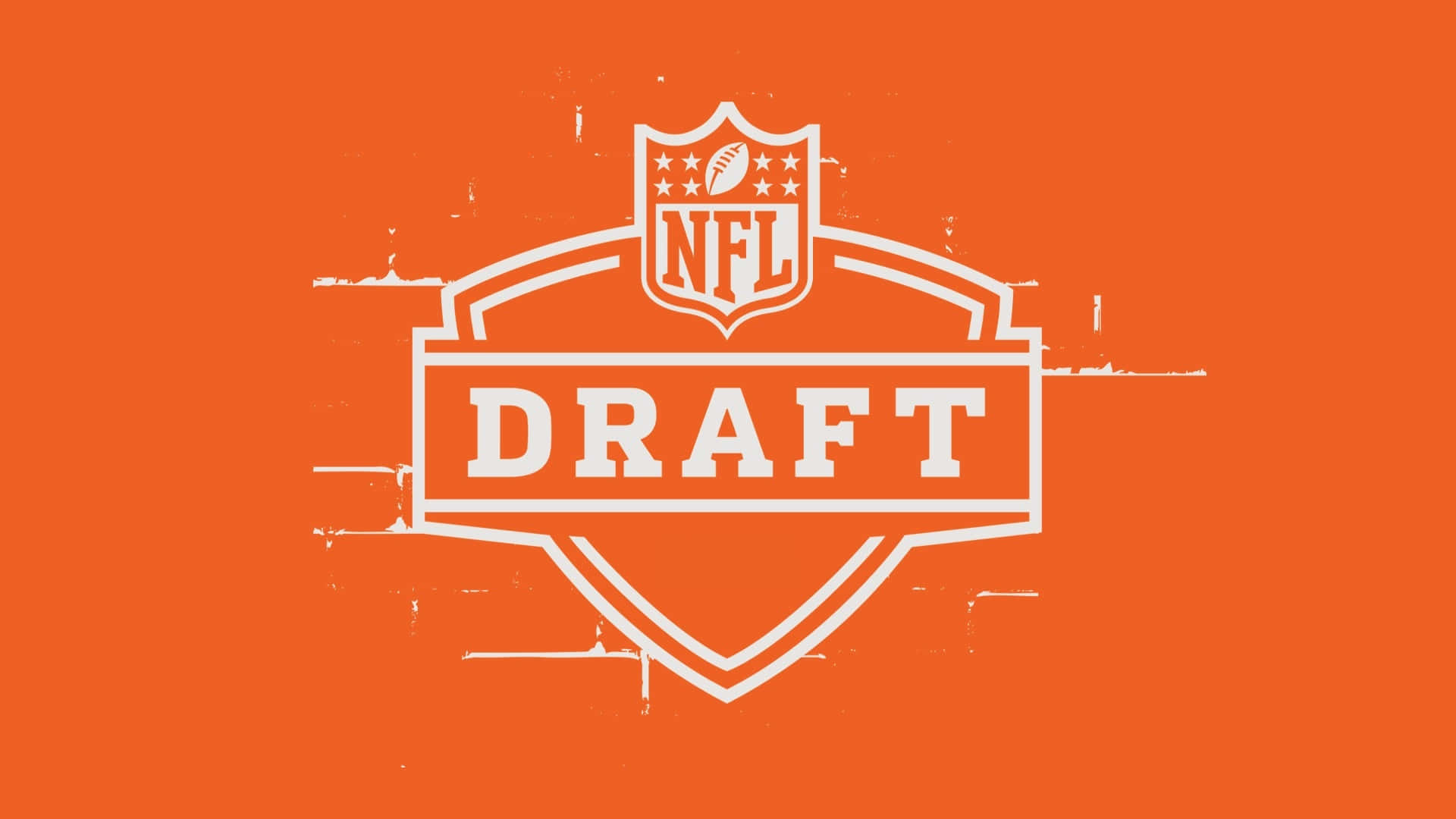 N F L Draft Logo Oranje Achtergrond Achtergrond