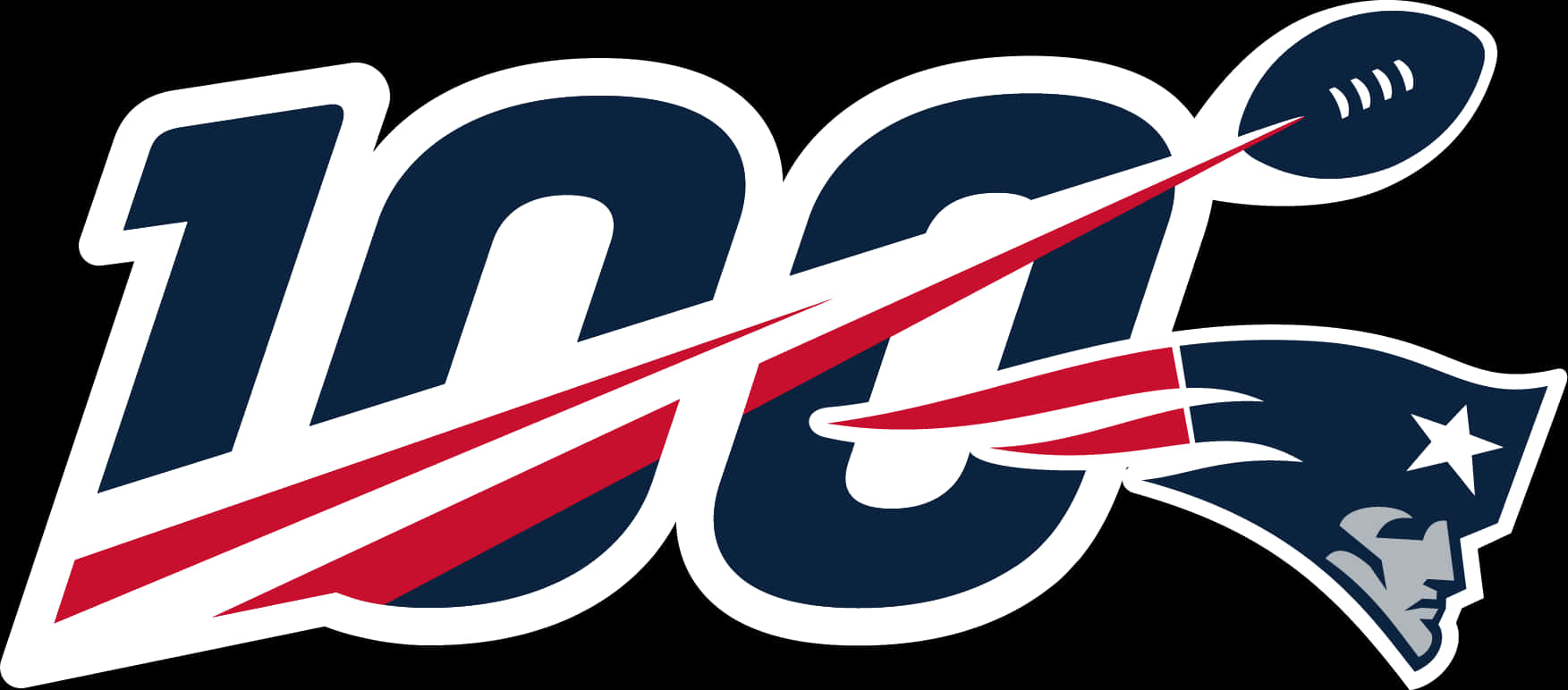 N F L100th Anniversary Patriots Logo PNG