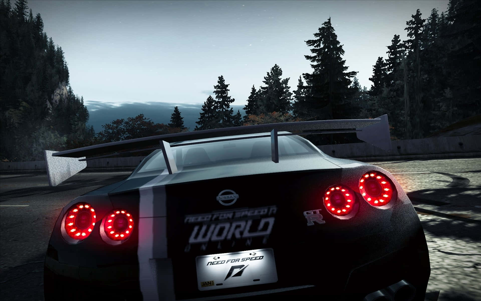 N F S World Nissan G T R Action Wallpaper