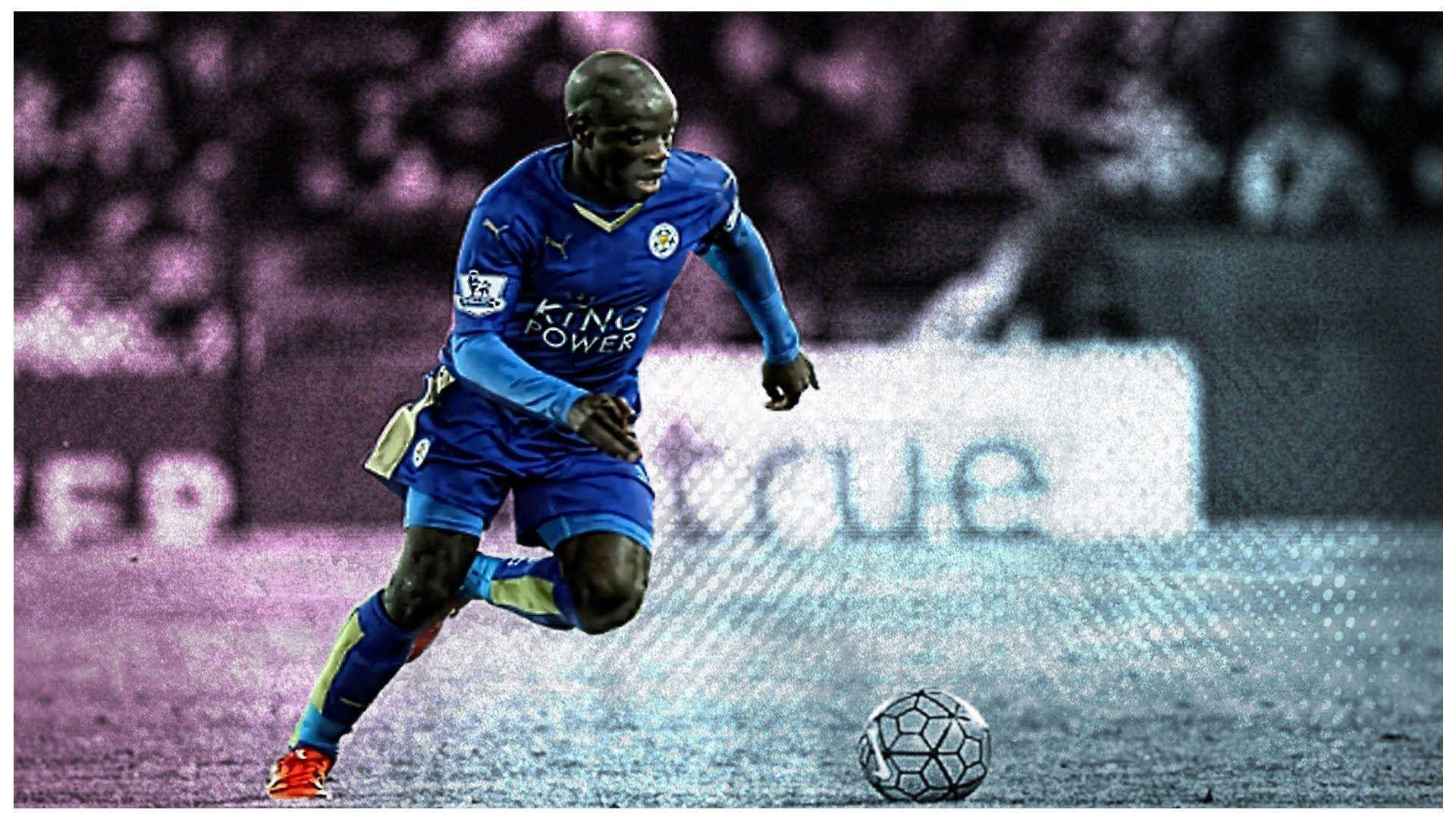 N'golo Kante With Dual-tone Background Wallpaper