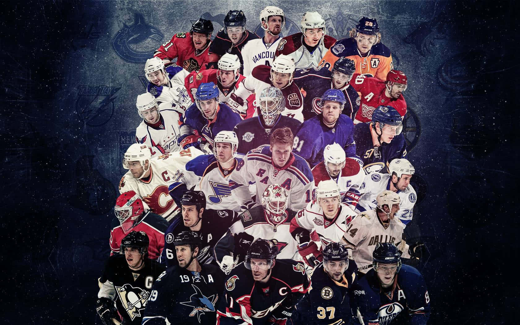 N H L Players Collage Wallpaper