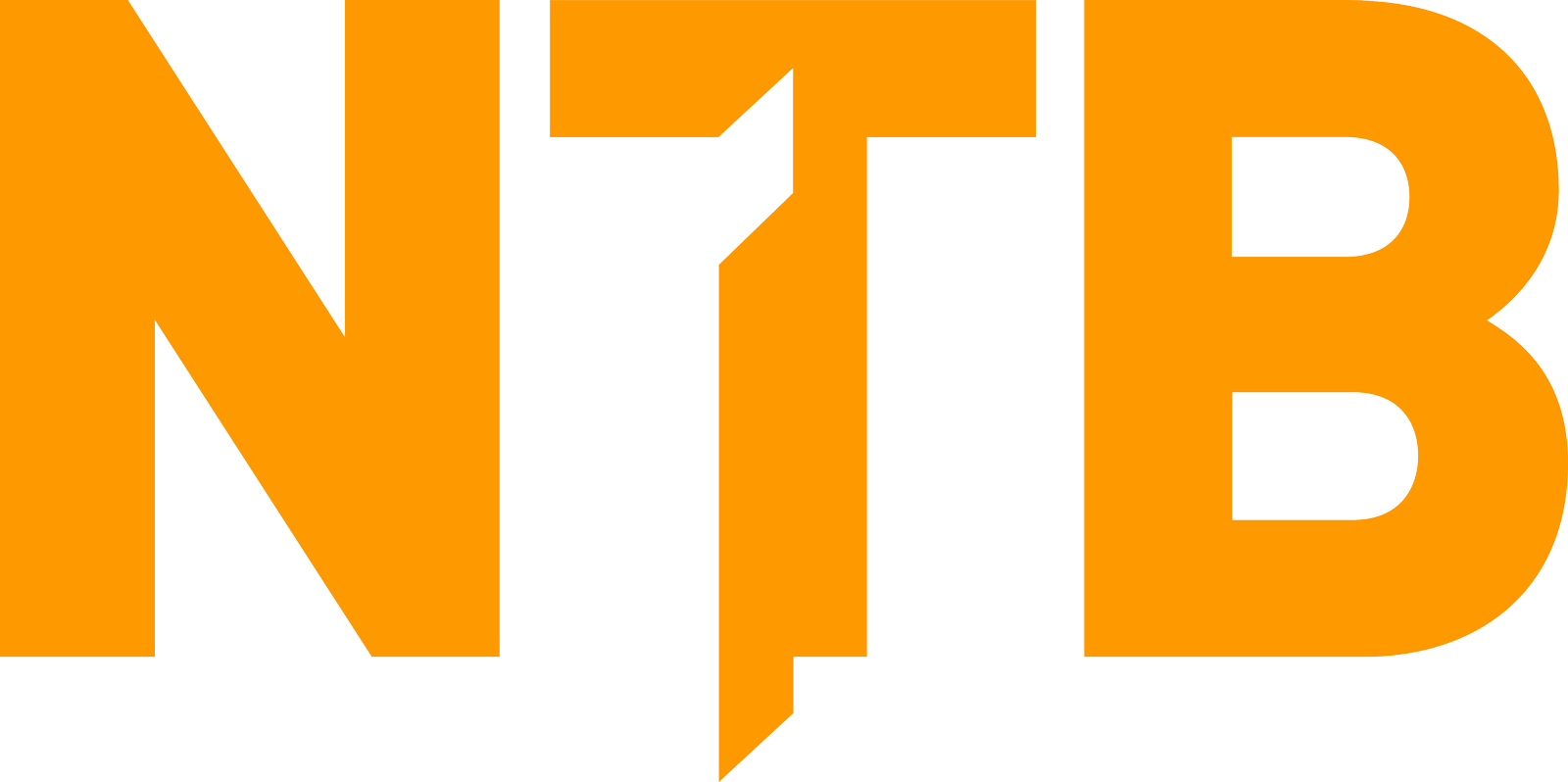 N T B Logo Orangeon Gray PNG