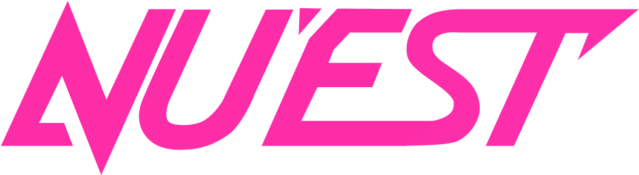 N U' E S T Kpop Group Logo Pink PNG