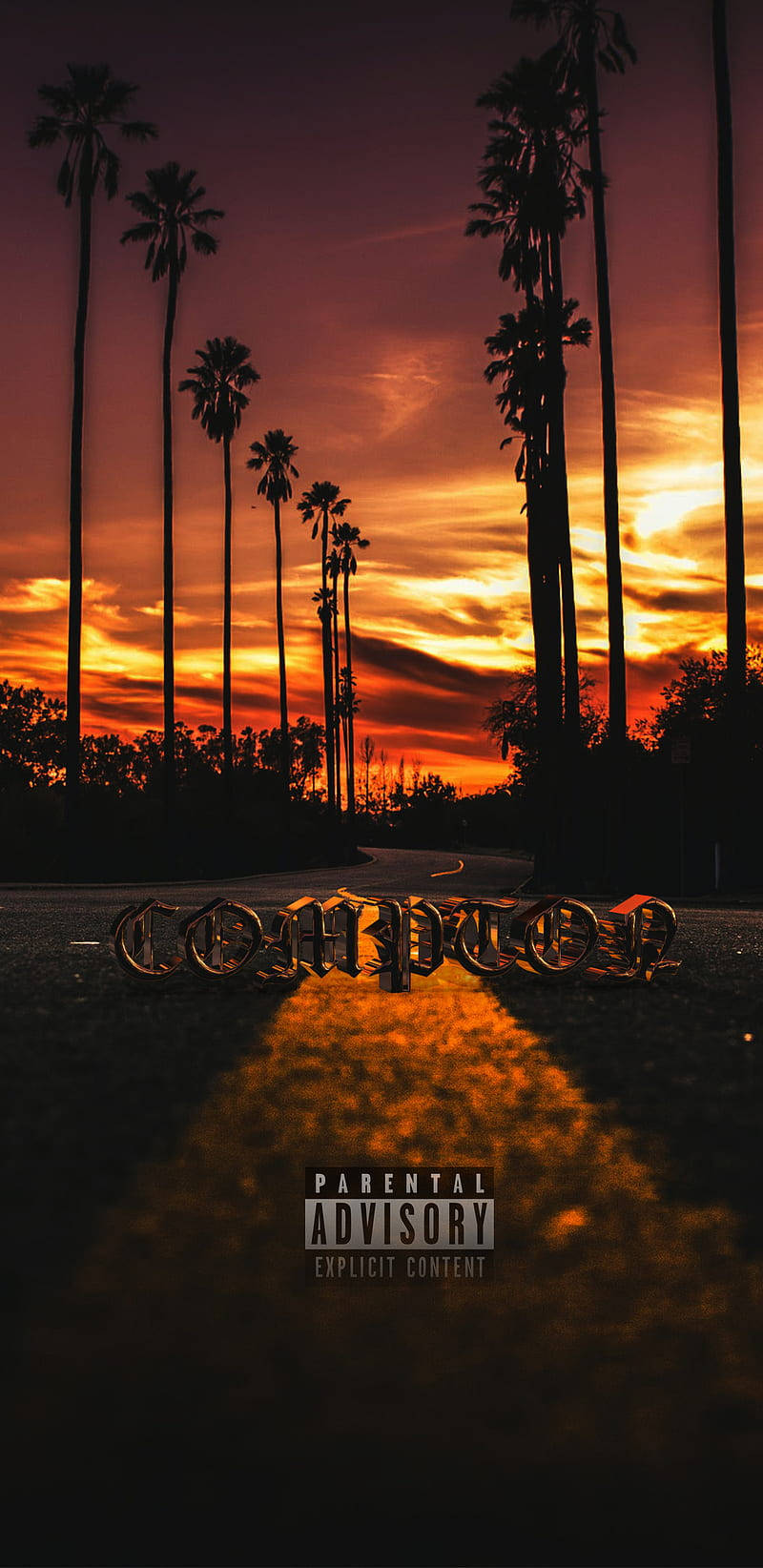 N.w.a. Compton California Sunset View Wallpaper