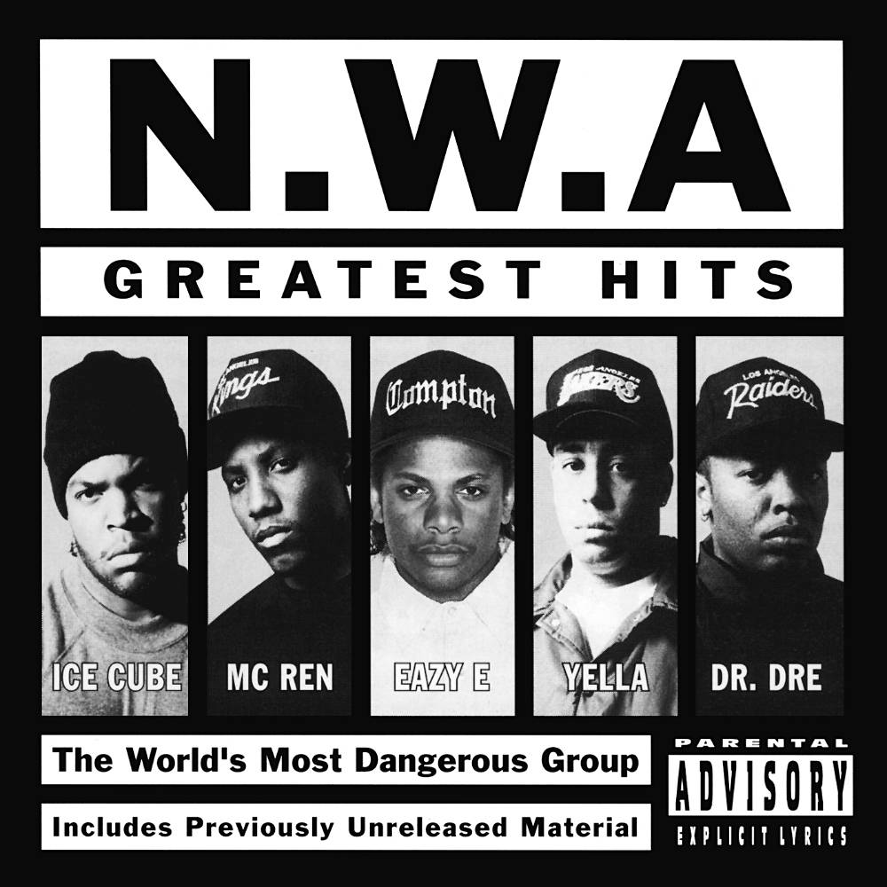 Download N.W.A. Greatest Hits Album Cover Wallpaper