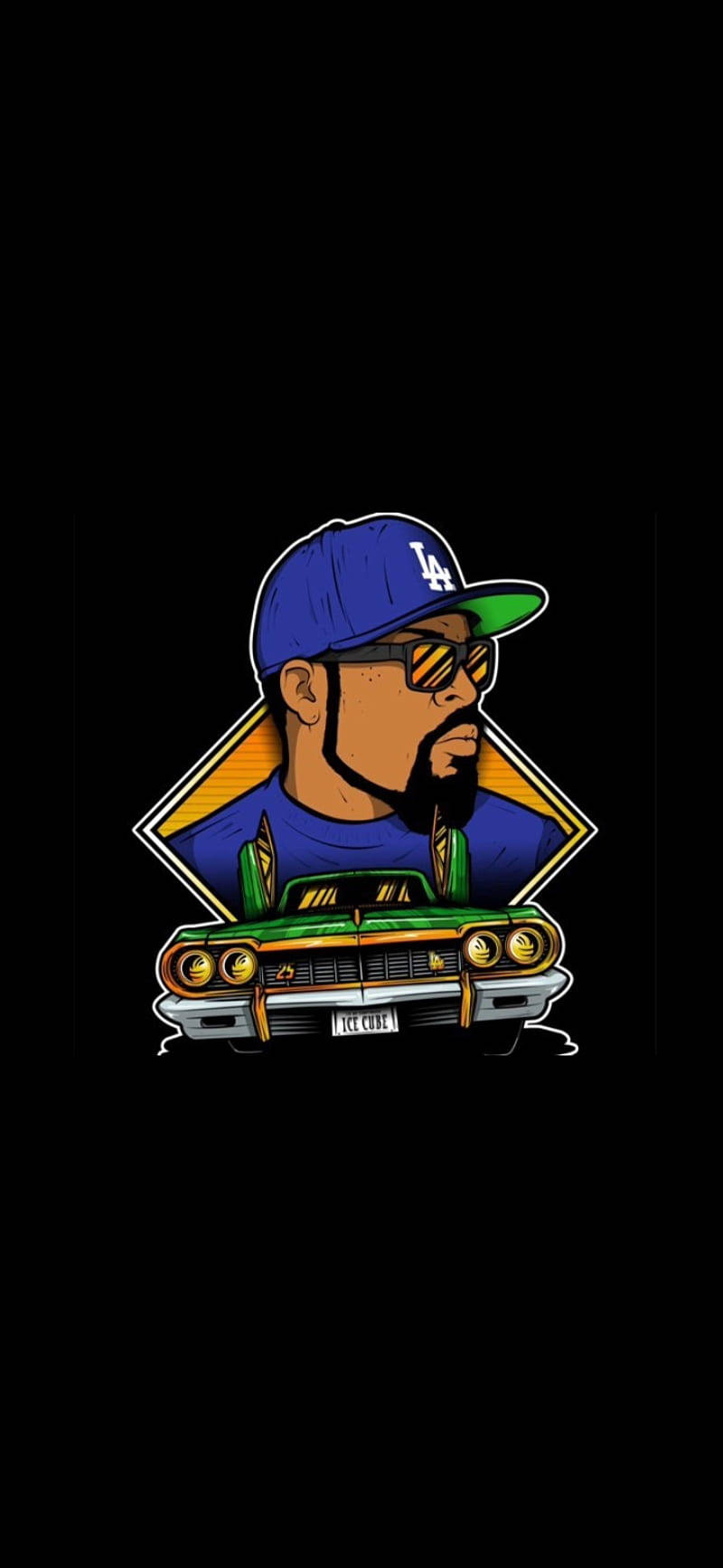 Download . Ice Cube Hip Hop Artist Cartoon Art Wallpaper |  