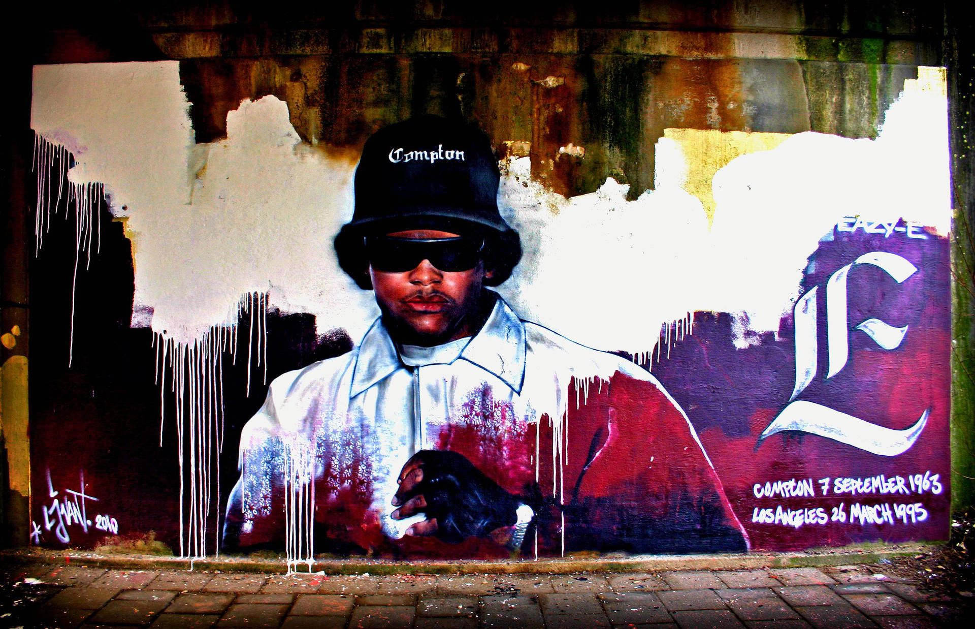 N.W.A. Mindemærke Eazy-E Street Wall Art Wallpaper