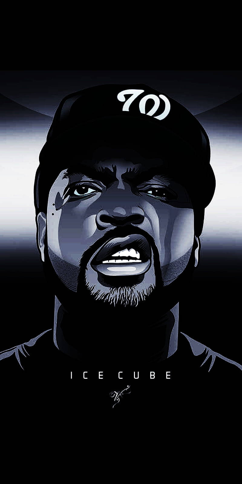 Download . Rapper Ice Cube Vector Art Wallpaper 
