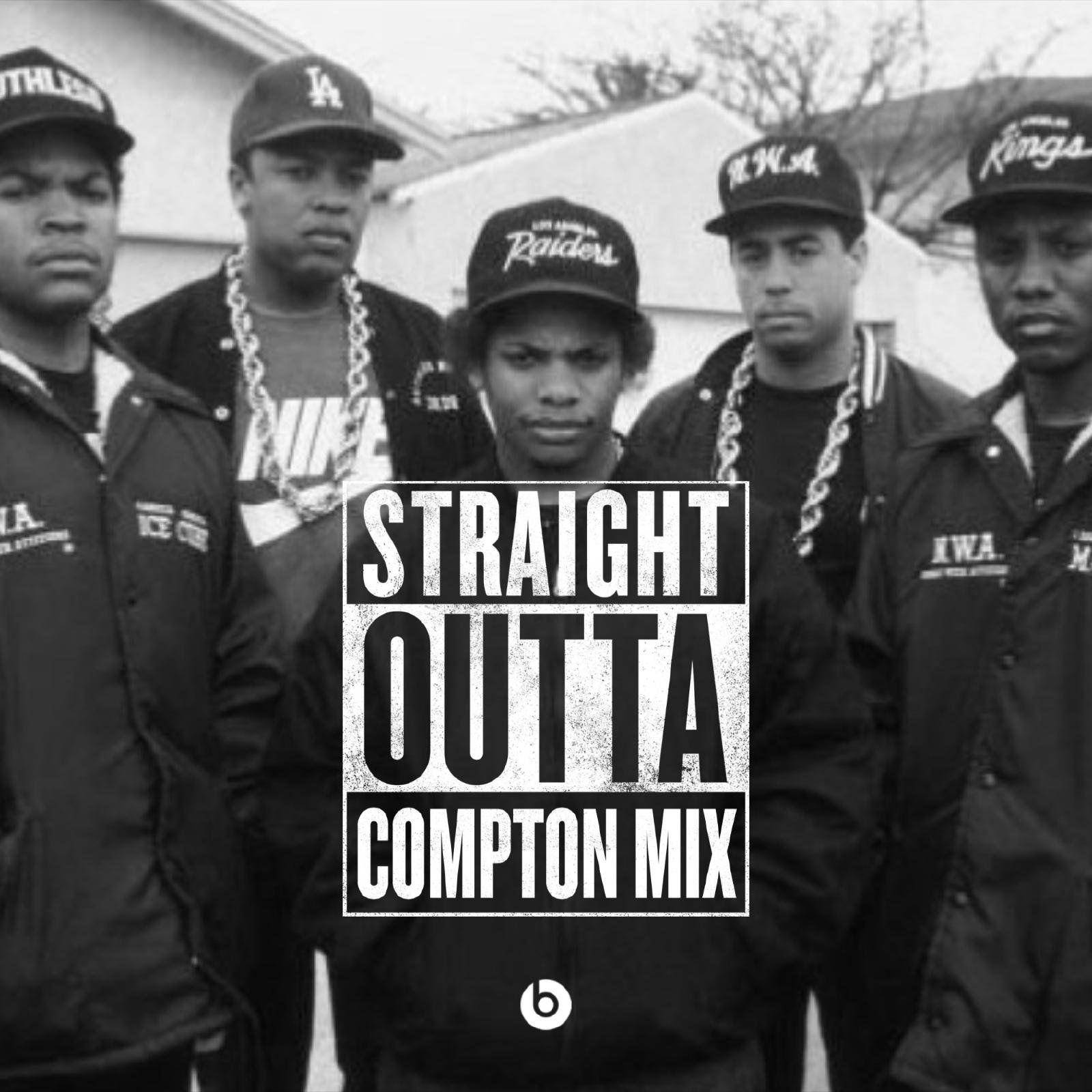 Nw.a. Straight Outta Compton Mix Affisch Wallpaper