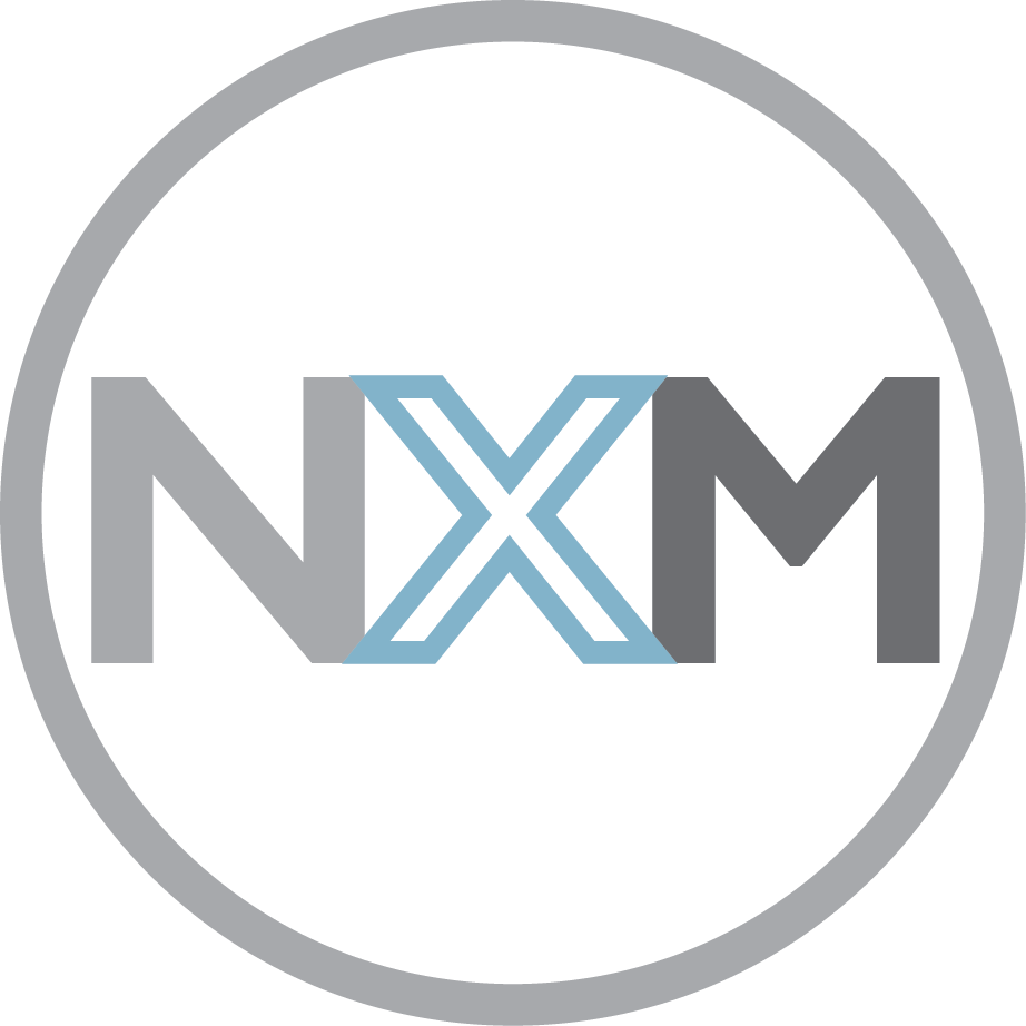 N X M Logo Design PNG