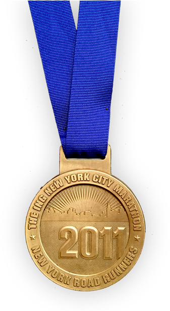 N Y C Marathon Medal2011 PNG