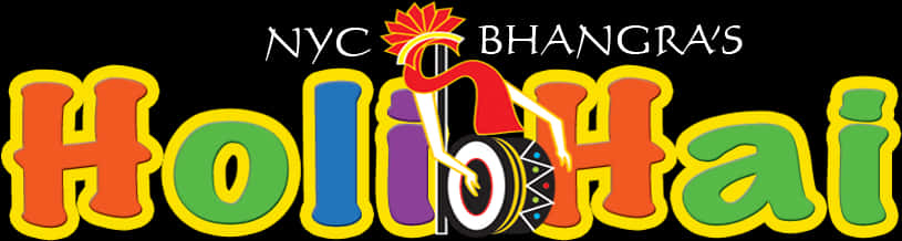 N Y C_ Bhangras_ Holi_ Hai_ Event_ Logo PNG