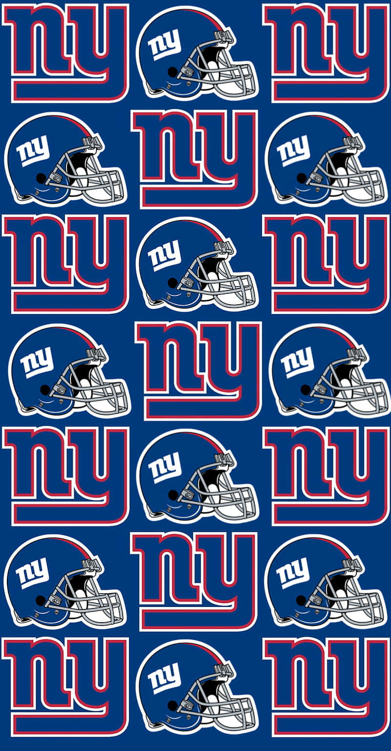 N Y Giants Logo Pattern Wallpaper