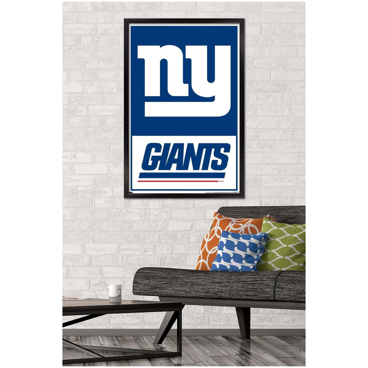 N Y Giants Logo Wall Art Wallpaper