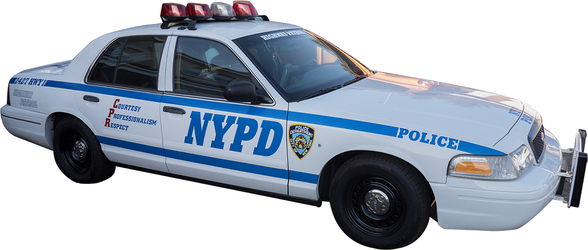 N Y P D Police Car Side View PNG