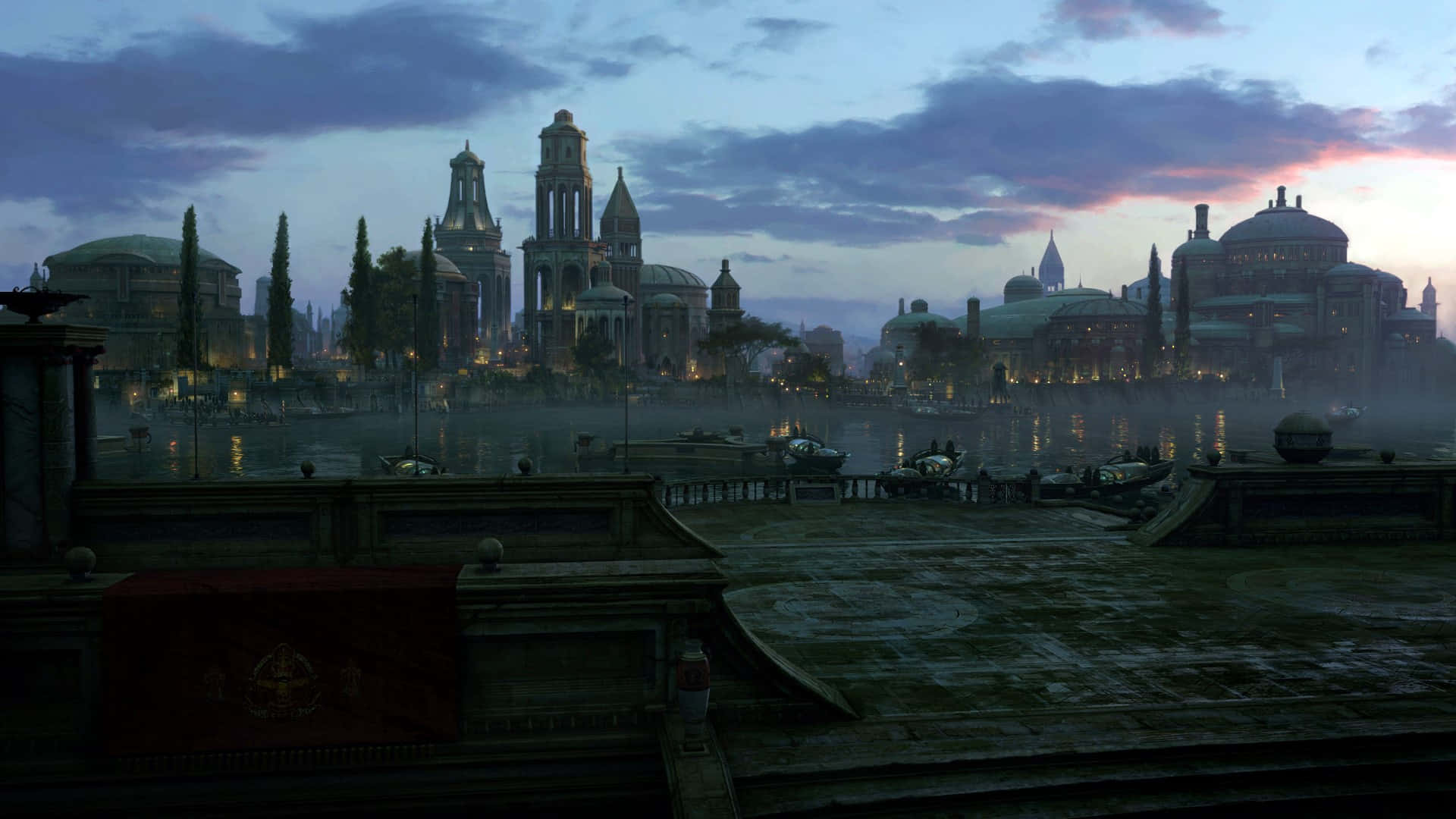 Stunning view of Naboo's picturesque landscape Wallpaper