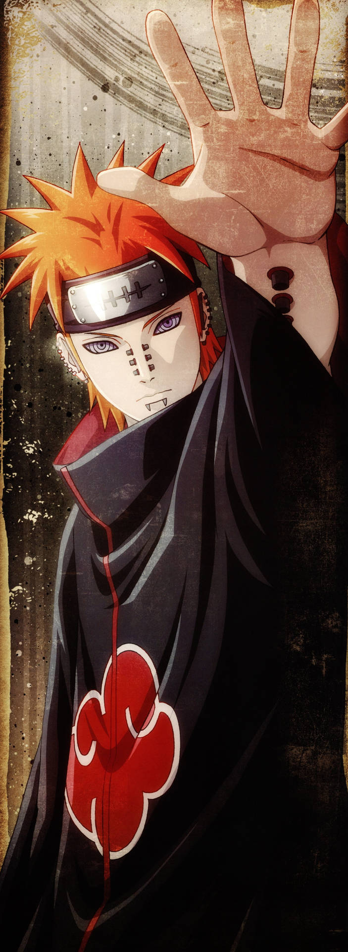 Caption: Immortal Nagato in Vivid 4K – A Snapshot from Naruto Mobile Wallpaper