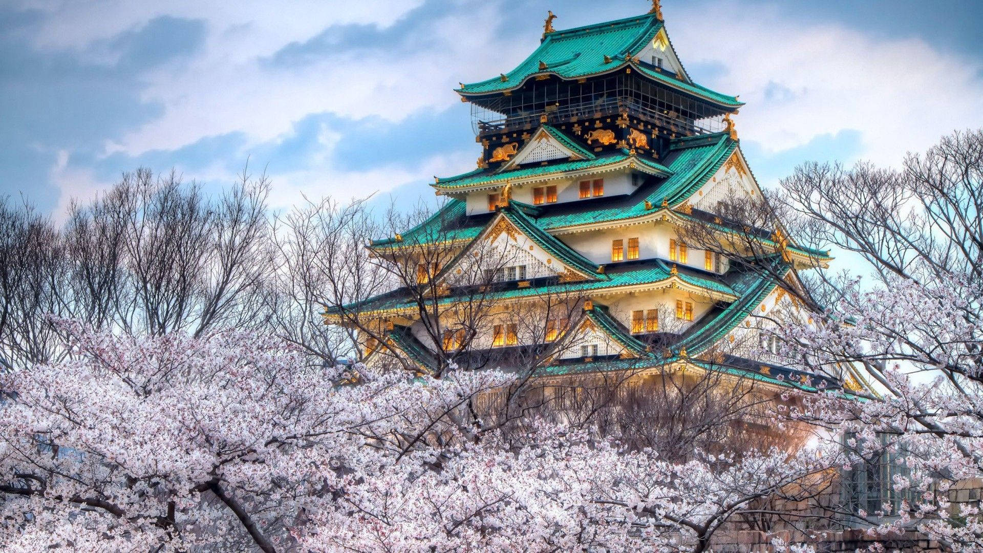 Nagoya Castle In Winter Wallpaper
