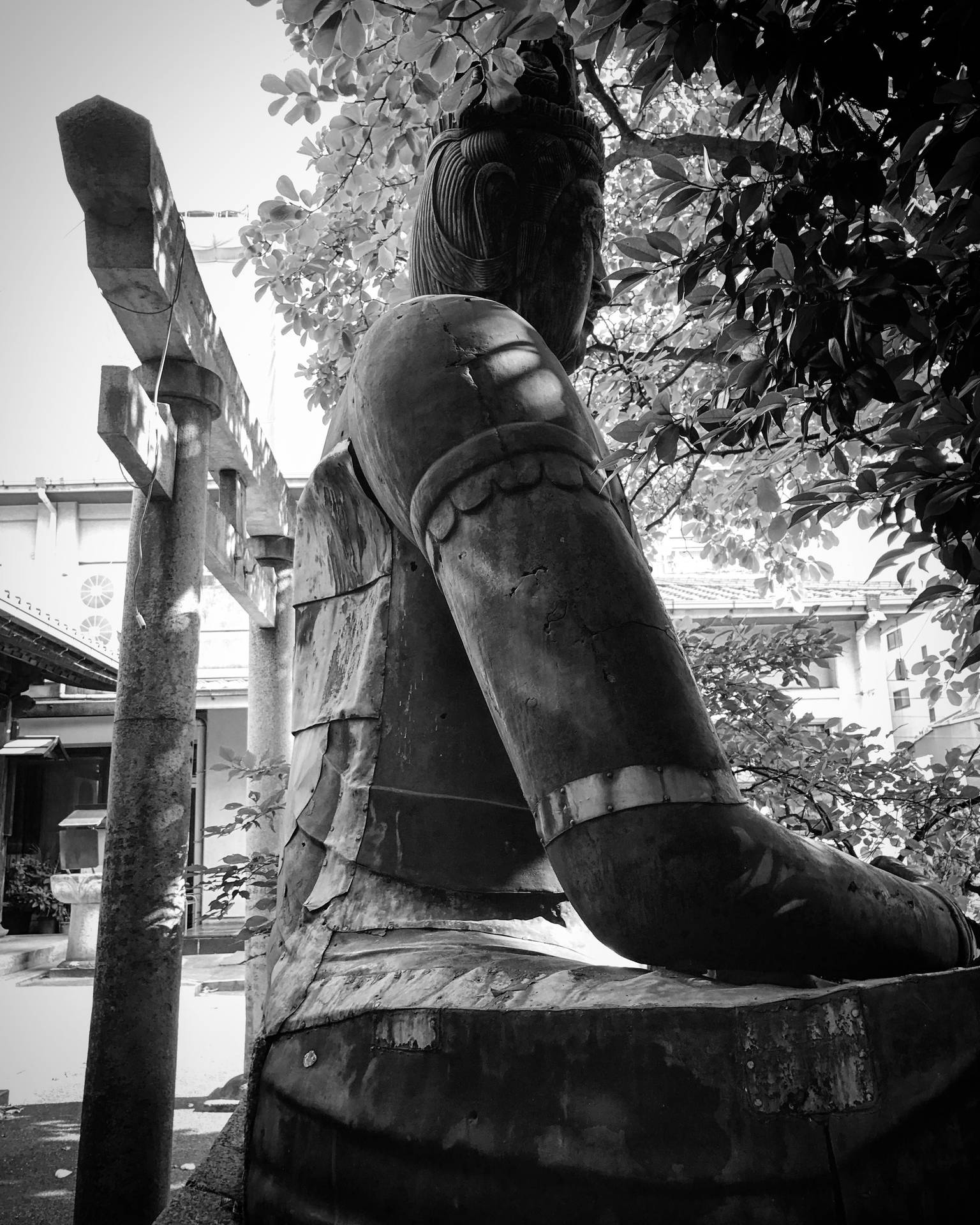 Statua Buddista Di Nagoya Toorii Sfondo