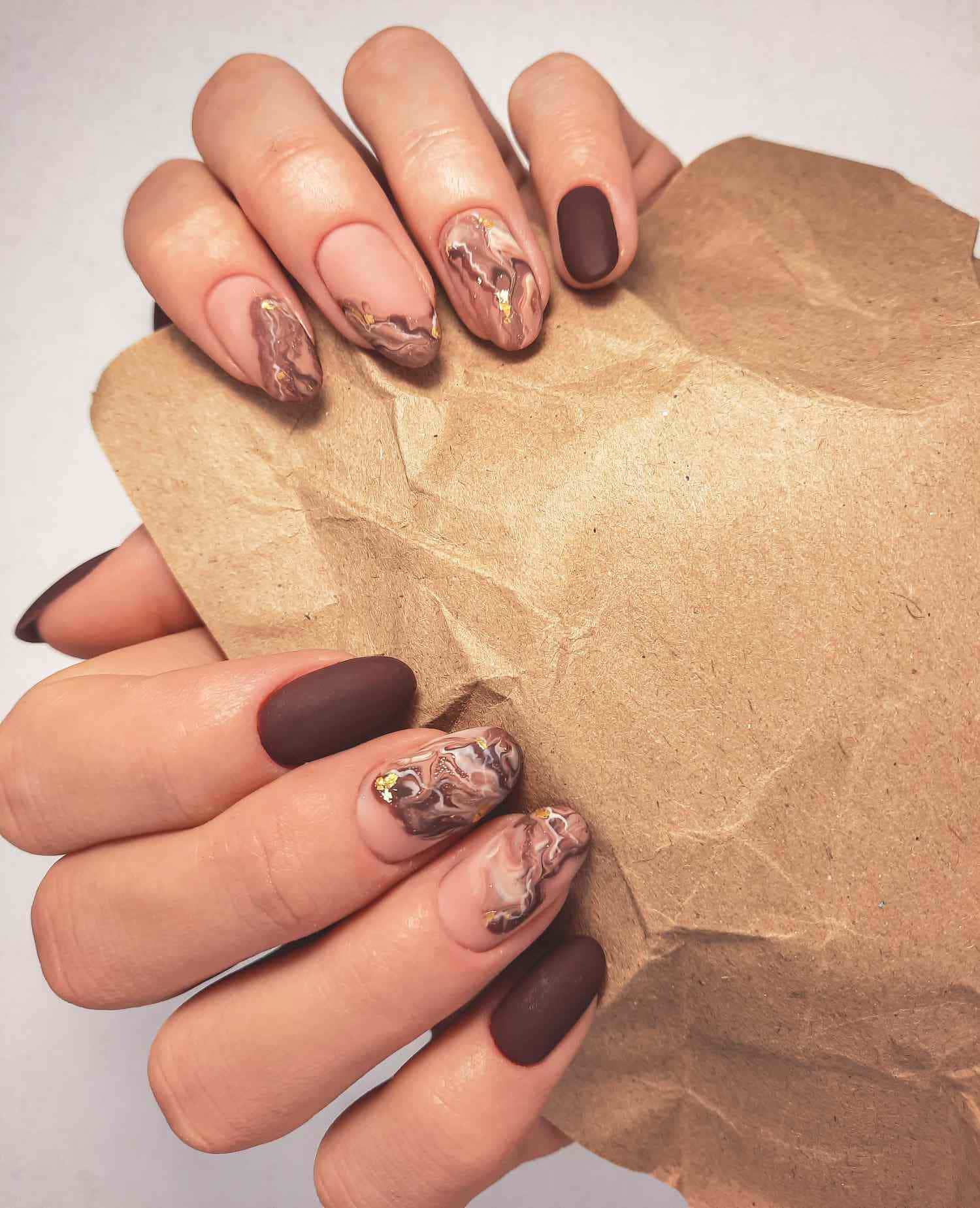 Color Chocolate Nail Designs Picture