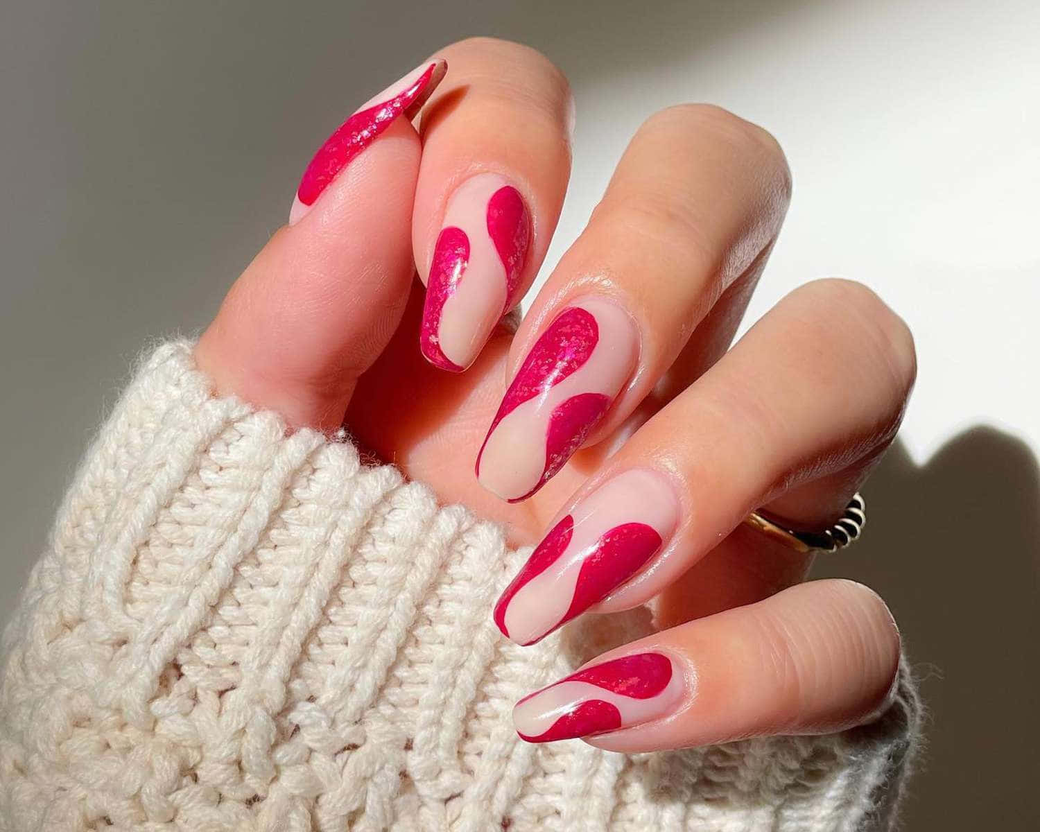 Hot Pink Nail Designs Picture