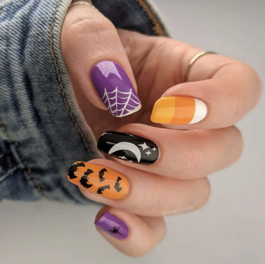 Halloween Themed Nail Art Designs Picture